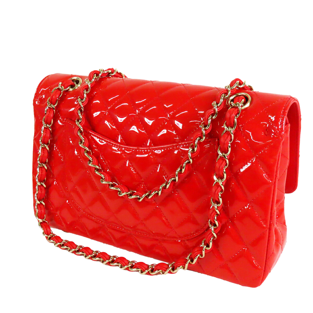 Pre-Loved Chanel Medium Classic Patent Double Flap - Picture 2 of 12